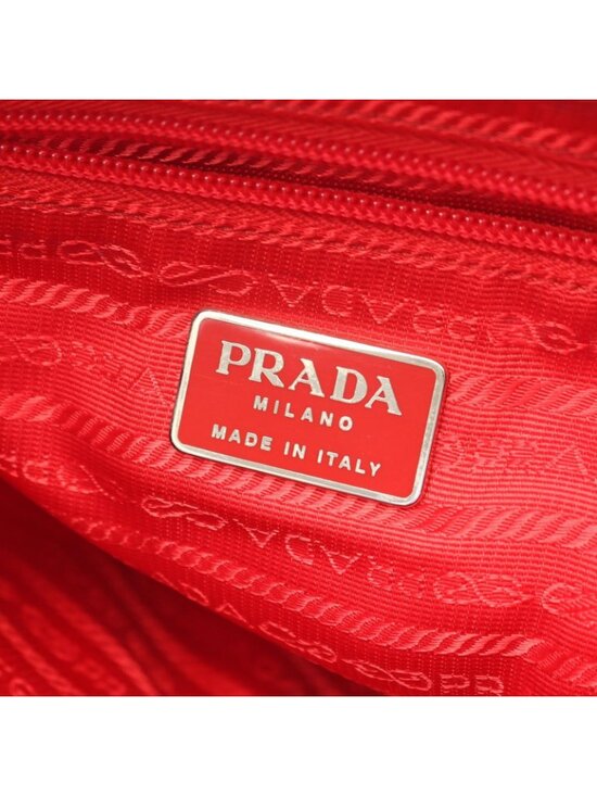 Prada Backpack Vela Red Nylon Leather main image 4